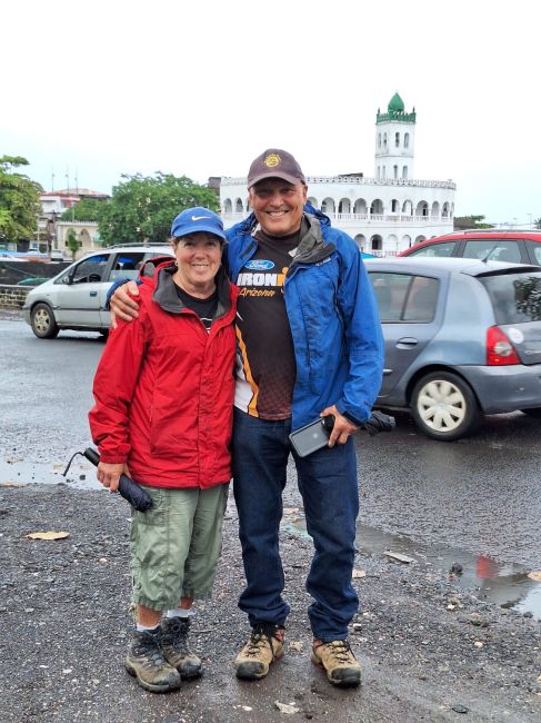 Paul and Helen in Moroni, Comoros
