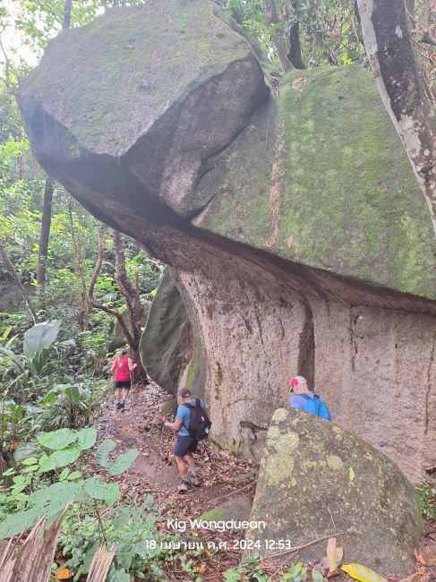 Descending from hike on Mahe, Seychelles
