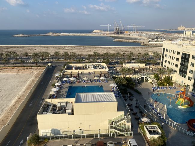 2/10 view from our hotel in Ras Al Khaimah emirate near
