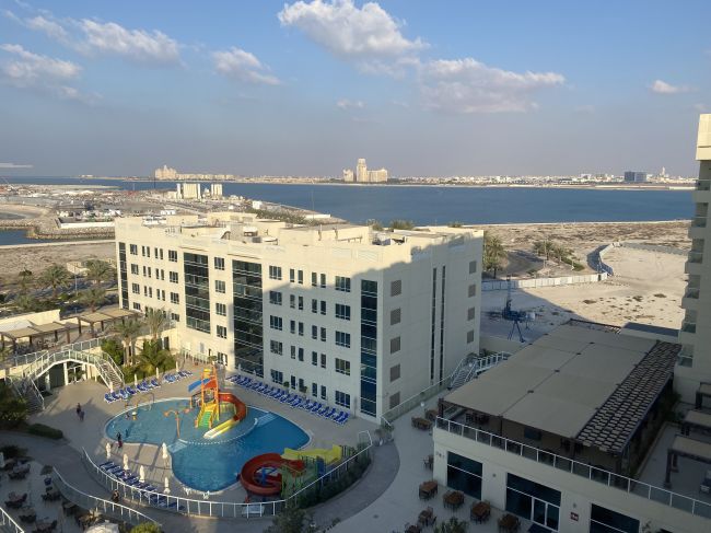 2/10 view from our hotel in Ras Al Khaimah emirate near
