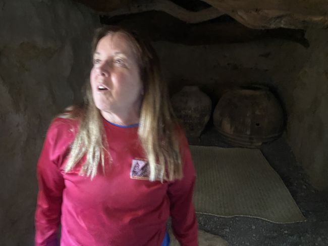 2/11 Day tour of Oman near Straits of Hormuz: inside old time root cellar refrigerator
