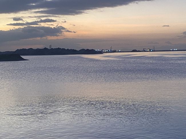 2/11 Modern Manila Port at dusk
