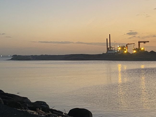2/11 Modern Manila Port at dusk

