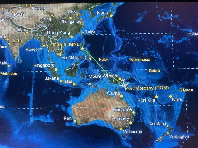 2/12 Flying from Manila to Port Moresby
