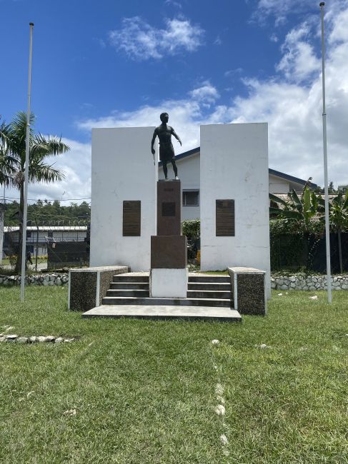 2/15 Memorial to Jacob Vouza Solomon Island coastwatcher who saved the day at Alligator Creek
