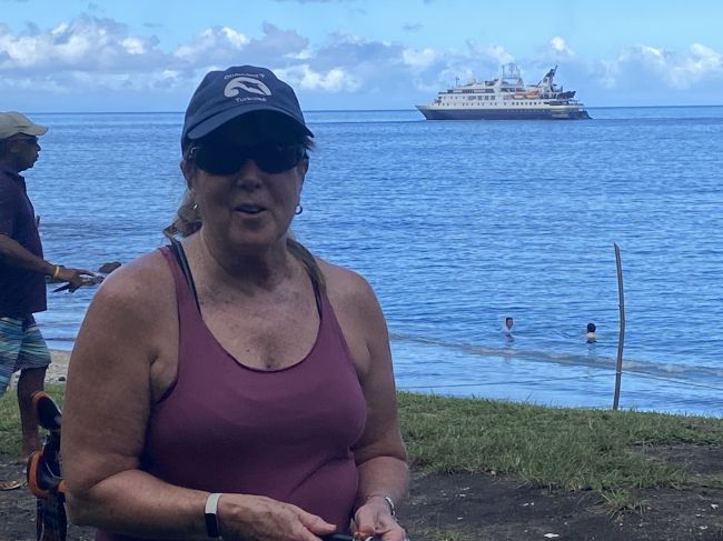 2/19/24 Looking out at Orion from Landing beach on Ambryn, Vanuatu
