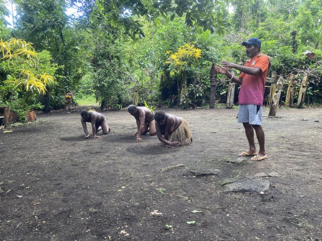 2/19/24 VERY rare ceremony (see traditional non-dress!) in Ambryn, Vanuatu
