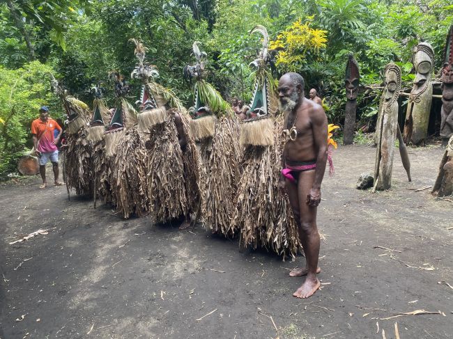 2/19/24 VERY rare ceremony (see traditional non-dress!) in Ambryn, Vanuatu
