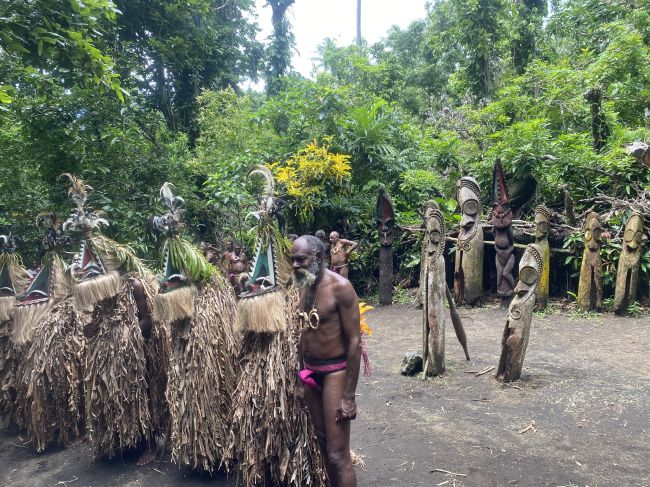 2/19/24 VERY rare ceremony (see traditional non-dress!) in Ambryn, Vanuatu
