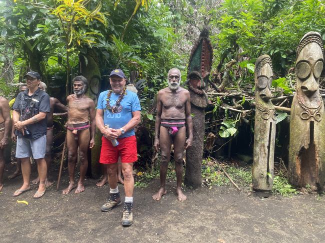 2/19/24 VERY rare ceremony (see traditional non-dress!) in Ambryn, Vanuatu
