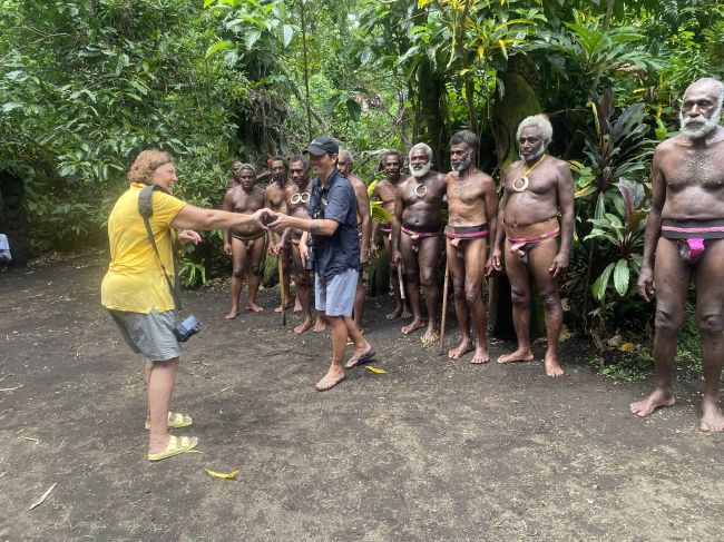 2/19/24 VERY rare ceremony (see traditional non-dress!) in Ambryn, Vanuatu
