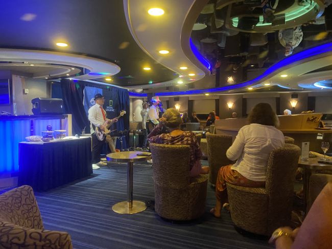 2/23/24 Crew Talent Night Sailing away from Suva, Fiji
