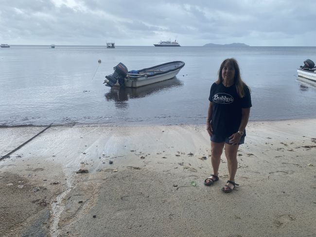 Waiting to board Zodiacs in Beqa, Fiji
