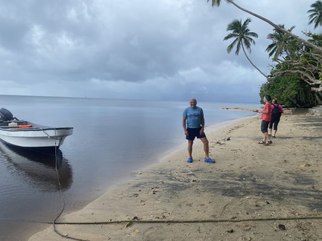 Waiting to board Zodiacs in Beqa, Fiji
