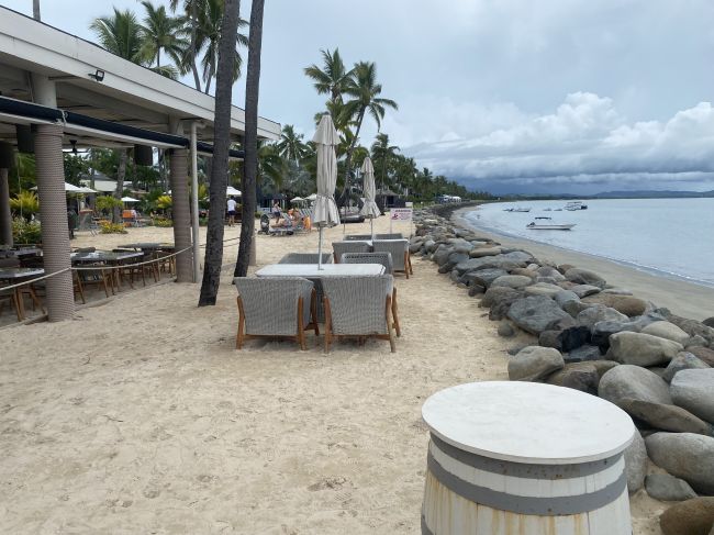 Fiji hotel waiting for plane home
