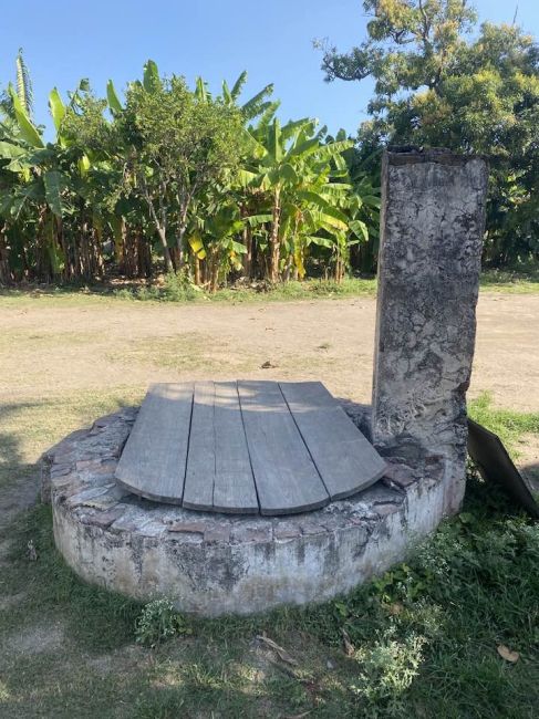 3/13 old French well on mission grounds
