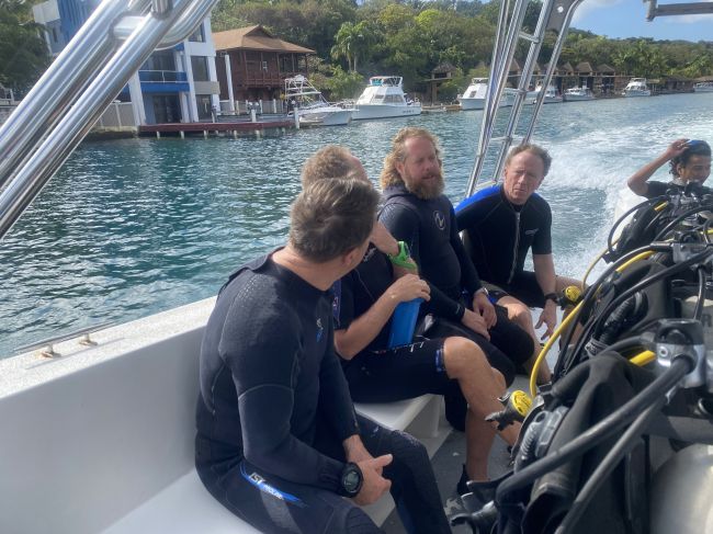 2/16 Bill and the gang on the dive boat
