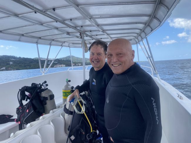 2/16 Paul and Bill on the dive boat
