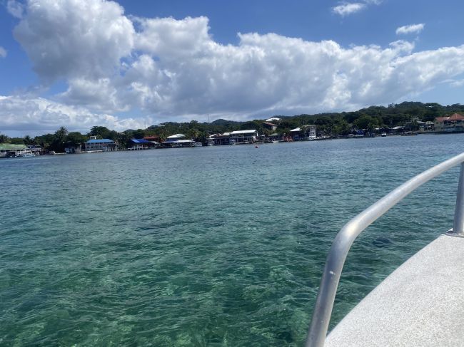 2/16 view from dive boat en route to a dive site
