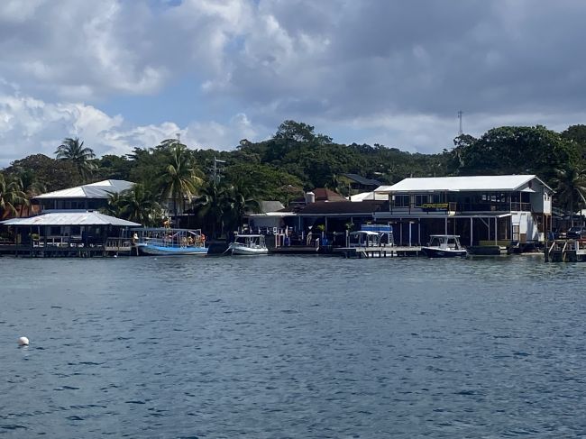 2/16 view from dive boat en route to a dive site
