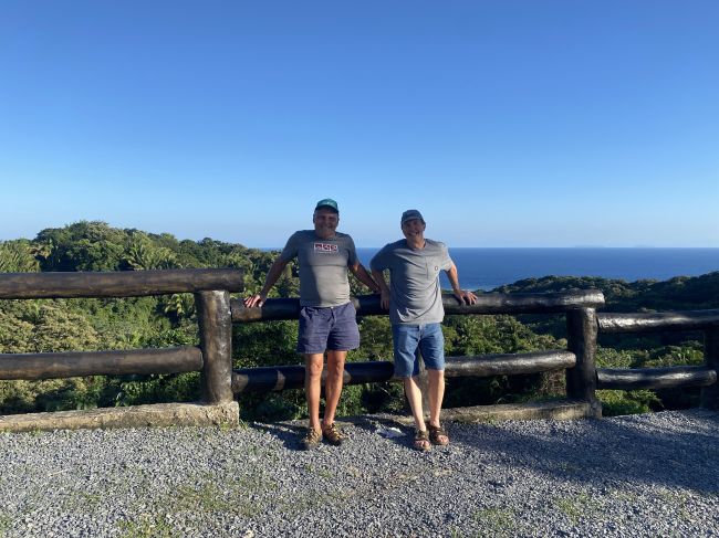 2/14 outlook on the drive back from West End Beach (where Bill and I arranged a shore dive for a navigation lesson)
