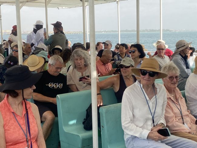 9/17/26 Dakar, Senegal:  Approaching Goree Island
