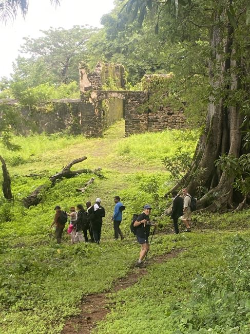 9/23/26 Bunce Island Slave Holding fort, upriver from Freetown, Sierre Leone
