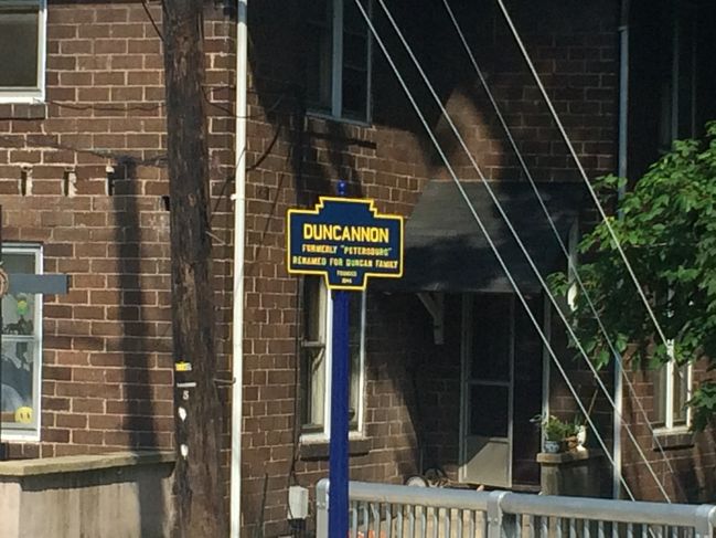 6/26 entering trail town Duncannon, PA
