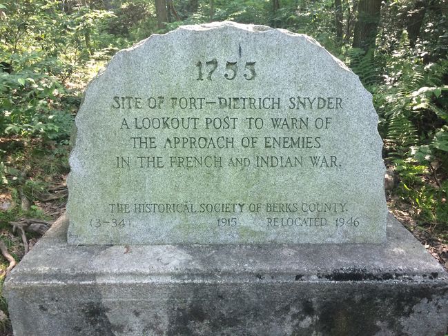 6/29 French and Indian war marker at mile 1198
