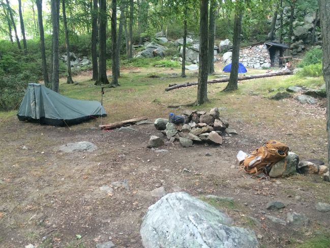 8/8 camp at Brian Shelter
