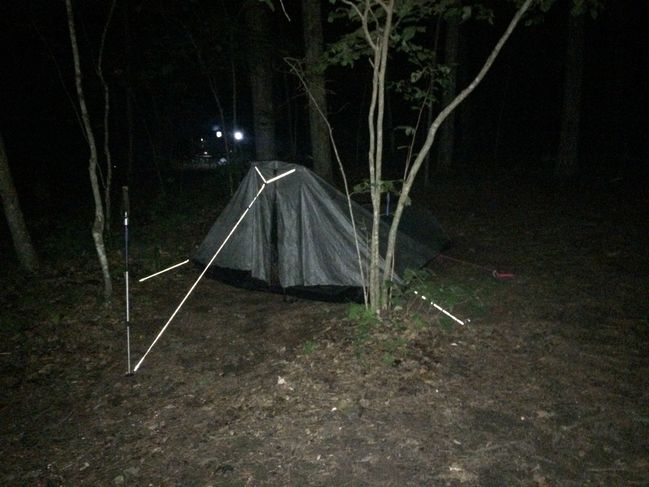 8/12 tenting at Ceasar Brook campsite
