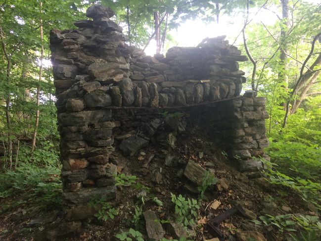 6/19 Ruins of old sporting club in forest
