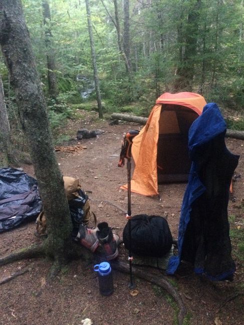 9/23 Rainbow Stream shelter camp

