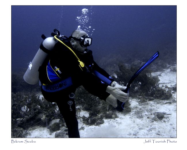 Bikram Yoga Moves Underwater
