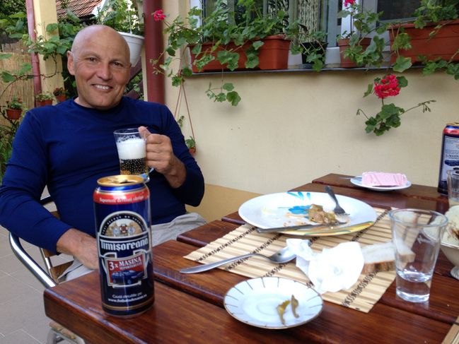 supper at 'panzione' (really private home renting out two rooms with meals)
