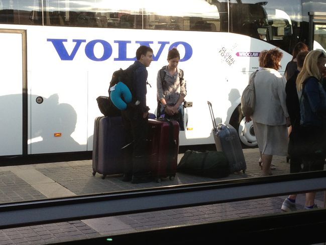 Dinner cruise last night in Paris - unexpected luggage!
