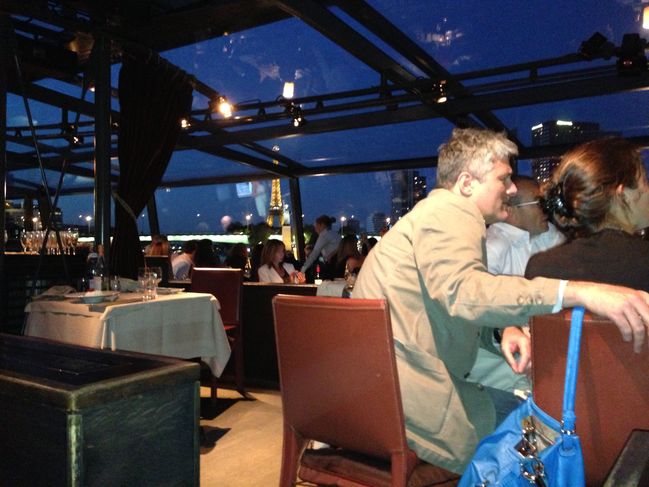 Dinner cruise last night in Paris
