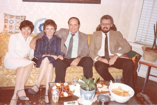 Lynne, Mary Lou Nason, Walter, Mary Lou's Boyfriend (From NB) ca 1983
