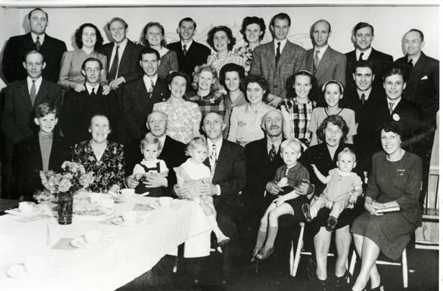 Famous Life-changing-for-Ake party in Malmo in 1948 when he decided to move to the US for a year after talking with visiting Uncle Otto
