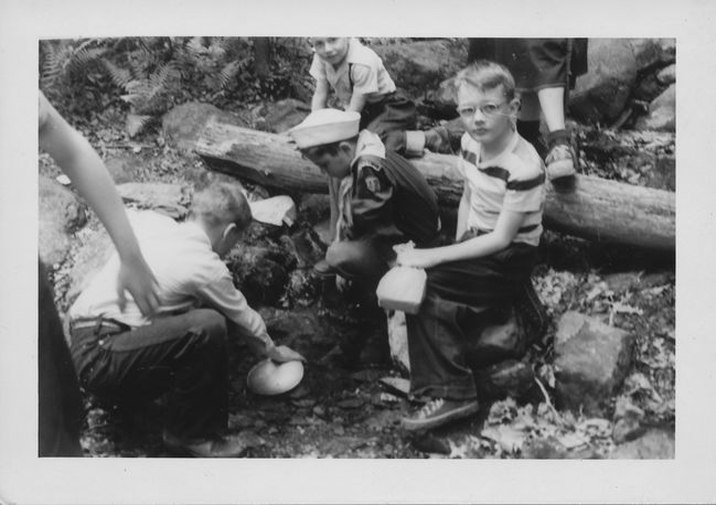 Unknown Children Panning for Gold OR Unknown children eating dirt
