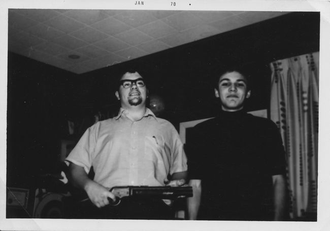 Frank Gualtieri and Paul, 1969, High School Juniors, 13 Cynthia Road basement
