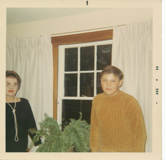 Greta and Paul at Ella's house in Hampton, August 1968
