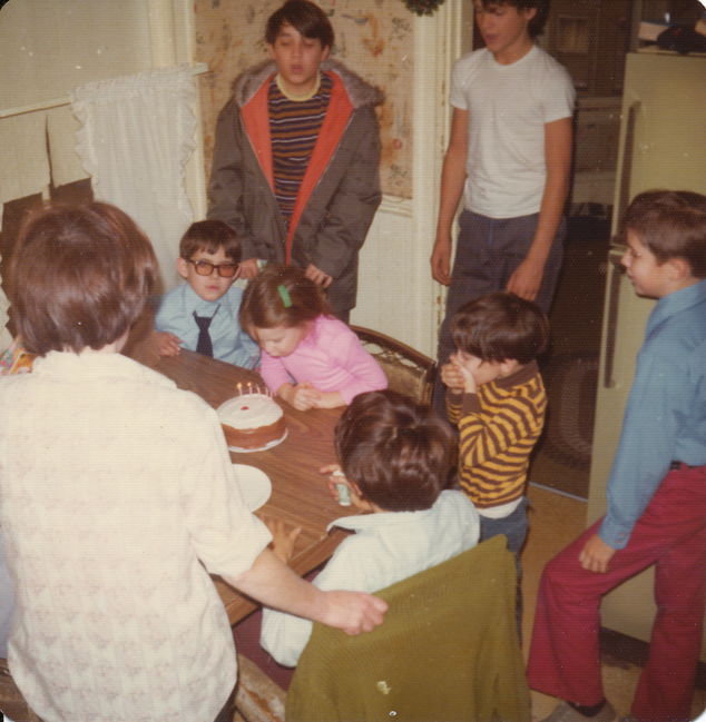 Birthday party for Elaine Holman, Walter and Rosalie's apartment , 26 Adamson St. Allston, MA
