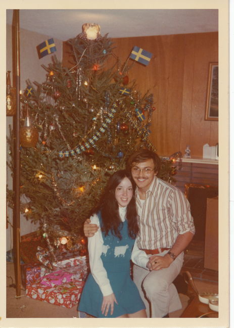 Paul and Helen at the beginning of their life adventure together.  Probably Christmas 1971
