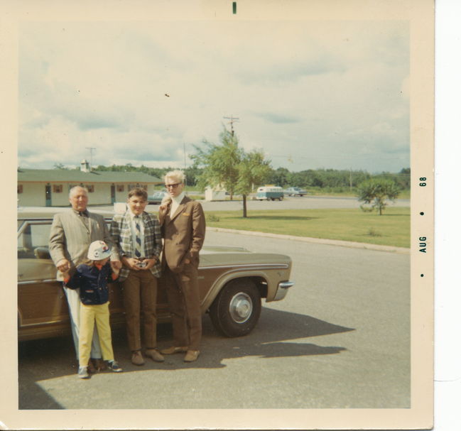 Ake, Leslie, Paul, Kjell-Ake on trip to Canada 1968
