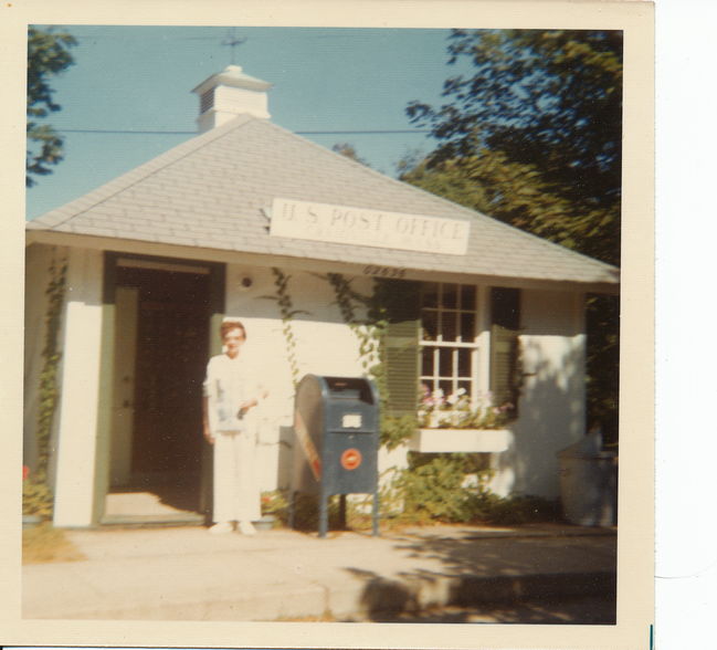 Greta in Hampton, NB, post office
