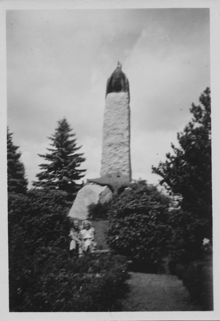 Monument to wounded WWII German soldiers that died in Sweden en route home from Norway in Cemetery in Trelleborg's Crematorium
