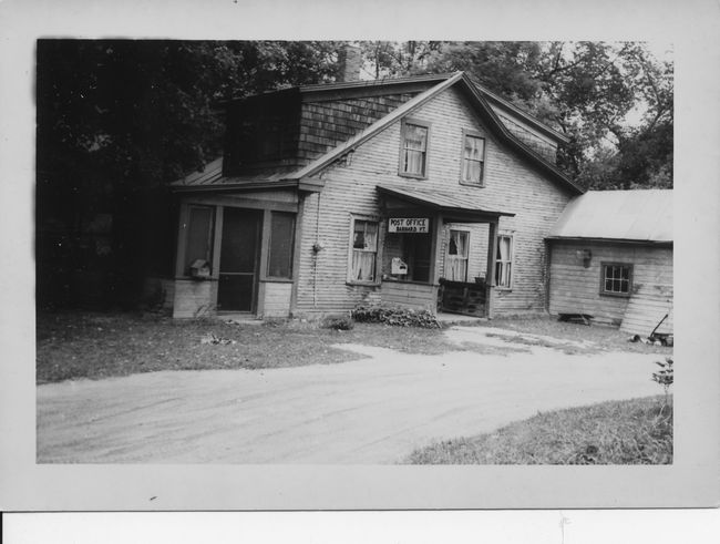 Rural Vermont Posst Office during drive through Northern New England ca 1951
