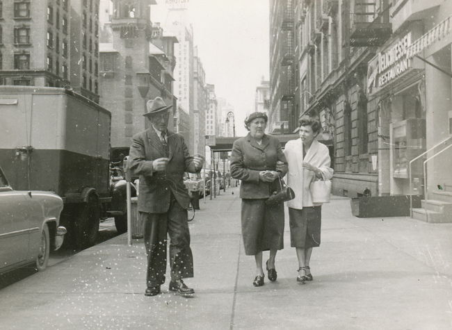 Emil, Hilma, Lynn strolling on NYC 
