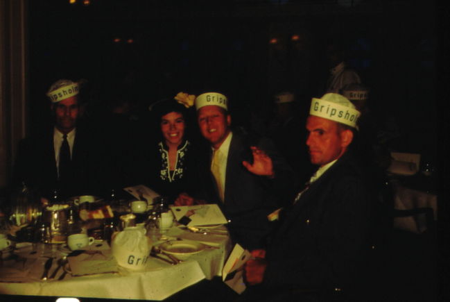 Ake and Lynne Captain's Dinner Gripsholm 1952
